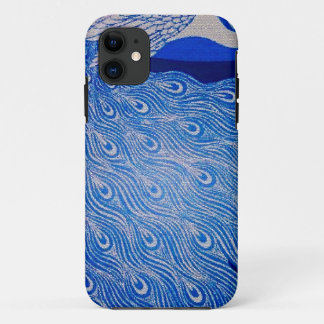 Blaue Pfauenmosaik Case-Mate iPhone Hülle