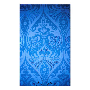 Blaue Pfauenvögel Fotodruck