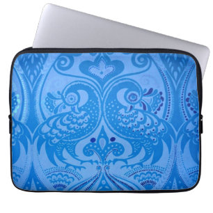 Blaue Pfauenvögel Laptopschutzhülle