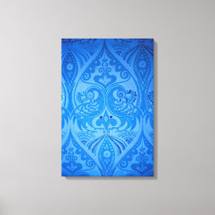 Blaue Pfauenvögel Leinwanddruck
