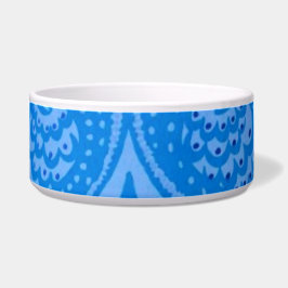 Blaue Pfauenvögel Napf