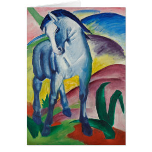 Blaue Pferd von Franz Marc Grußkarte