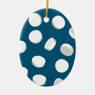 blaue Pillen Drogen Keramikornament