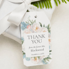 BLAUE PINK BLOMING BLUME BRIDAL Vielen Dank Geschenkanhänger