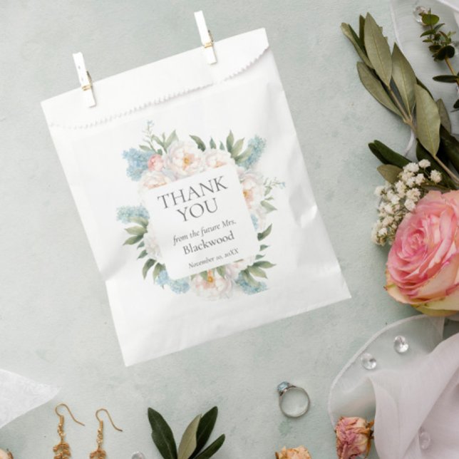 BLAUE PINK BLOMING BLUME BRIDAL Vielen Dank Geschenktütchen (Von Creator hochgeladen)