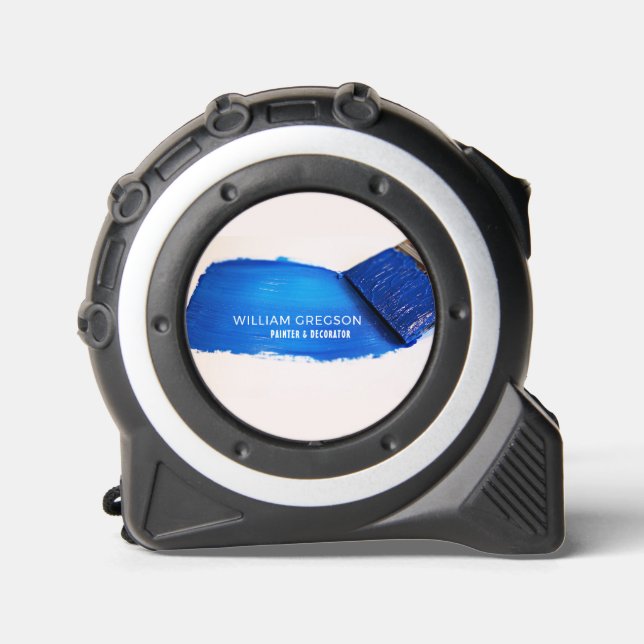 Blaue Pinsel, Maler und Dekorator Maßband (Vorderseite)