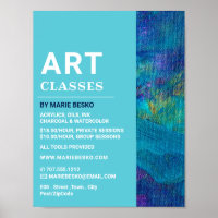 Blaue Pinselstriche, Kunstlehrer, Kunstklassen