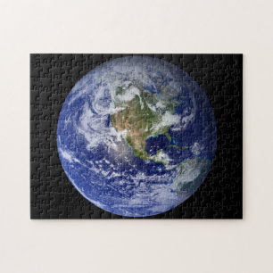 Blaue Planeten-Erde Puzzle