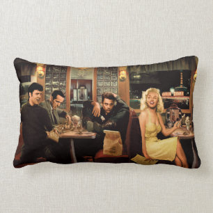 Blaue Platte Lendenkissen