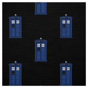 Blaue Polizei-Kasten-Gewebe-Briten-Science Fiction Stoff
