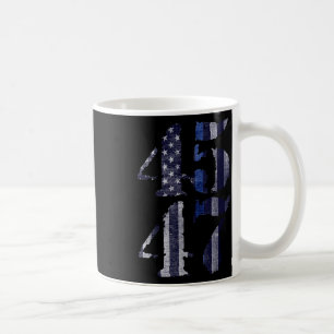 Blaue Polizei lebt 45 47 Trump für Präsident 2024 Kaffeetasse