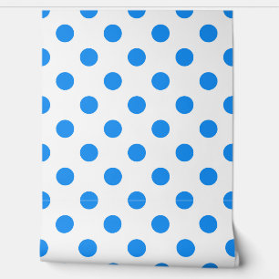 Blaue Polka-Punkte im Hintergrund Tapete