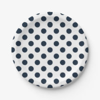 Blaue Polka-Punkte