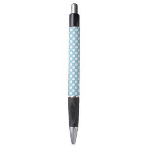 Blaue Polka-Punkte, Polka-Dot-Muster, Punkte, gepu Kugelschreiber