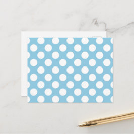 Blaue Polka-Punkte, Polka-Dot-Muster, Punkte, gepu Postkarte