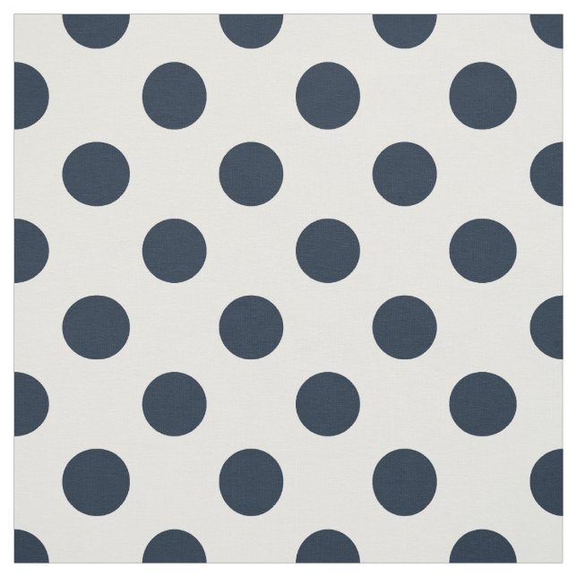 Blaue Polka-Punkte Stoff (Muster)