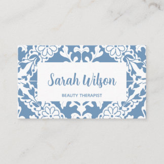 Blaue portugiesische Tile Business Card Visitenkarte