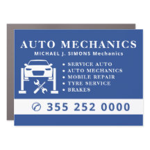 Blaue professionelle Autoreparatur-Mechaniker-Dien