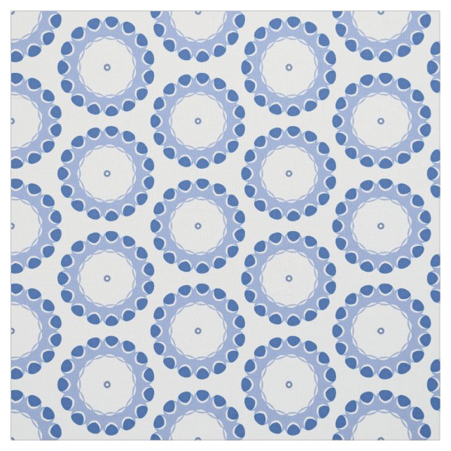 blaue Punkte in einem 1-Meter-Stoff Stoff (Muster)