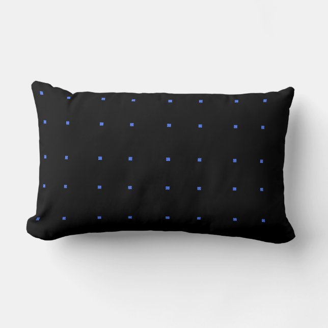 blaue Punkte Lendenkissen (Vorderseite)
