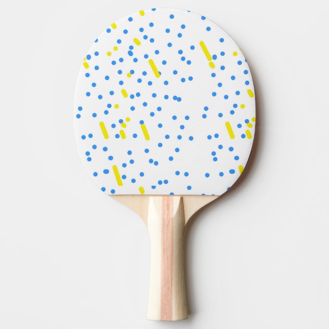 Blaue Punkte Tischtennis Schläger (Vorderseite)