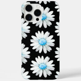 Blaue Punktierte Gänseblümchen iPhone 16 Pro Max Hülle