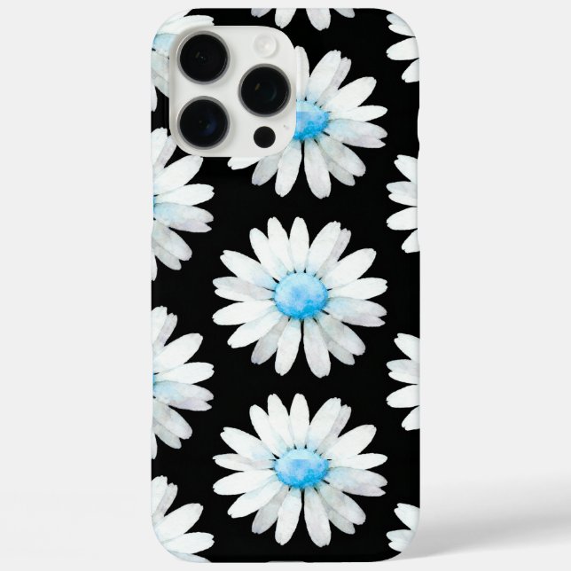 Blaue Punktierte Gänseblümchen Case-Mate iPhone Hülle (Rückseite)