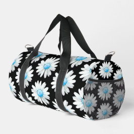 Blaue Punktierte Gänseblümchen Duffle Bag