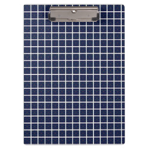 Blaue Quadrate Geometrisches Clipboard Klemmbrett