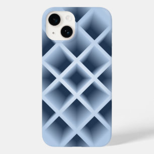 Blaue quadratische Lochmuster Case-Mate iPhone 14 Hülle