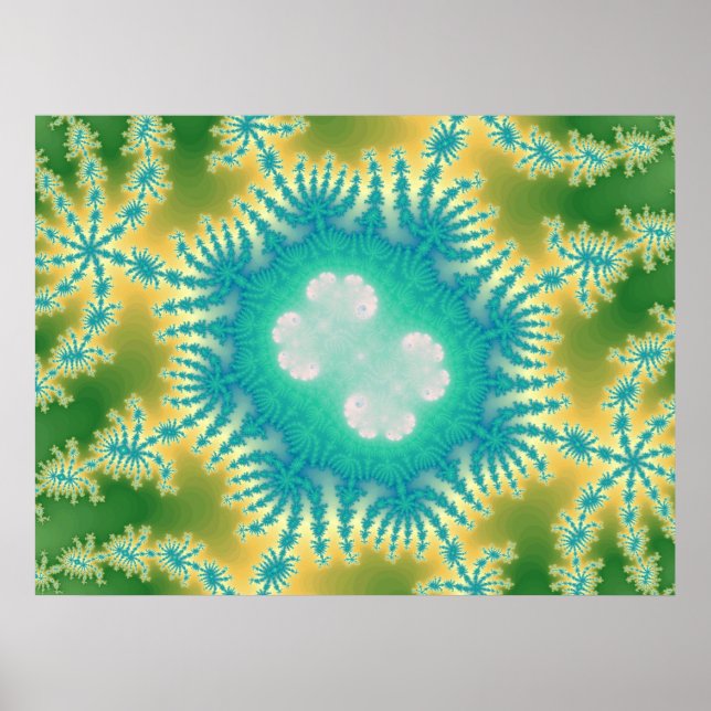 Blaue Qualle (Printwerbung) Poster (Vorne)