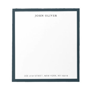 Blaue Randnotiztafel Notizblock