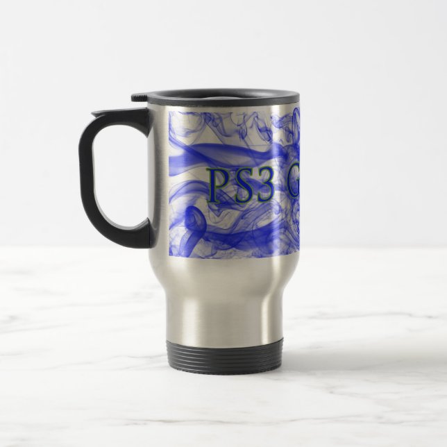 Blaue Rauch-Tasse des Spiel-PS3 Reisebecher (Links)