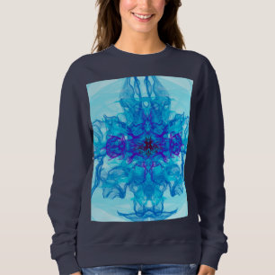 BLAUE RAUCHEN - Fraktal Art - Sweatshirt
