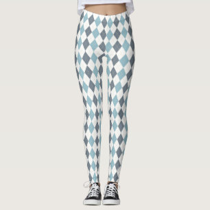 Blaue Raute Leggings