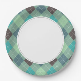 Blaue Raute Pappteller