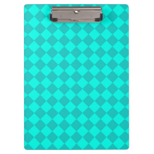 Blaue Rauten-Diamant-Muster  Klemmbrett