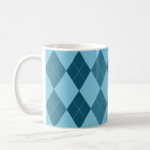 Blaue Rauten-Tasse Tasse