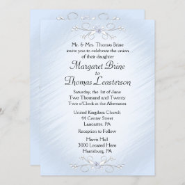 Blaue Reben Hochzeitseinladungen Einladung