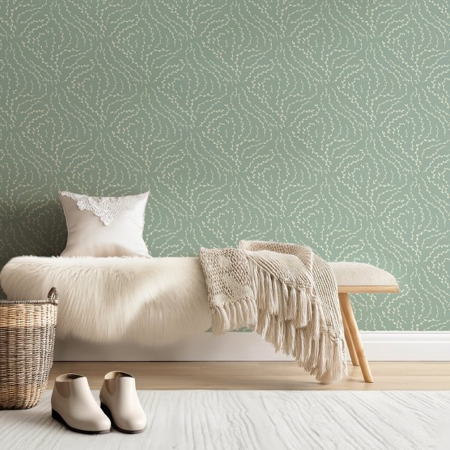 Blaue Reben / rutschige grüne Tapete (Von Creator hochgeladen)