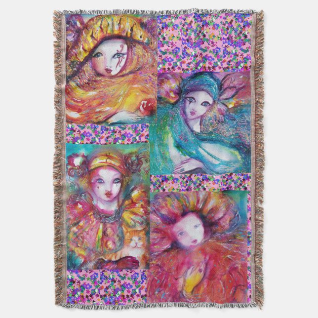 BLAUE, RED,YELLOW CARNIVAL MASCHINEN MIT CONFETTI DECKE (Vorderseite Vertikal)