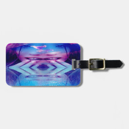 Blaue Reflektion Gepäckanhänger