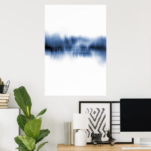 Blaue Reflektion Poster