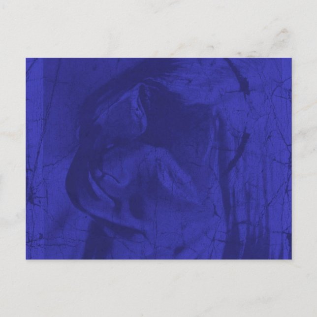 Blaue Reflektionen Postkarte (Vorderseite)