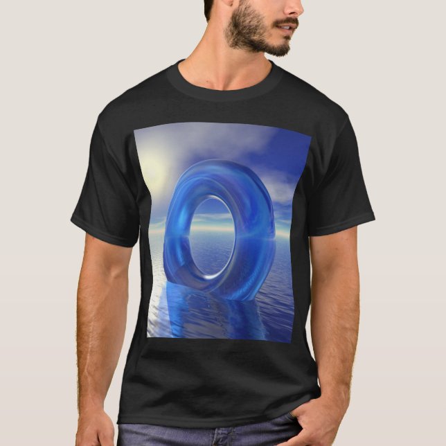 Blaue Reflektionen T-Shirt (Vorderseite)