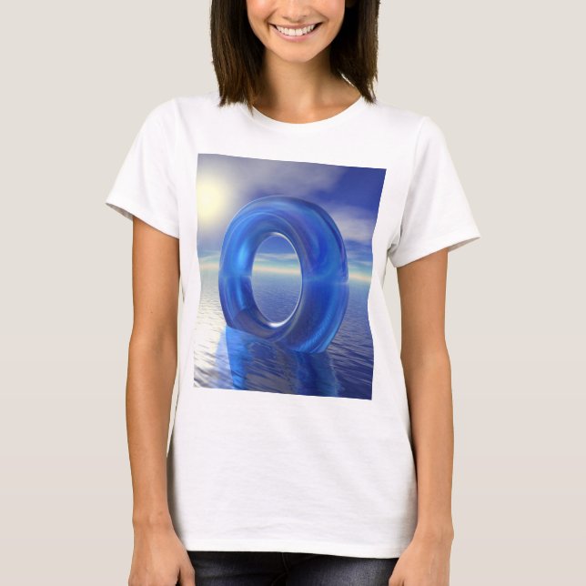 Blaue Reflektionen T-Shirt (Vorderseite)
