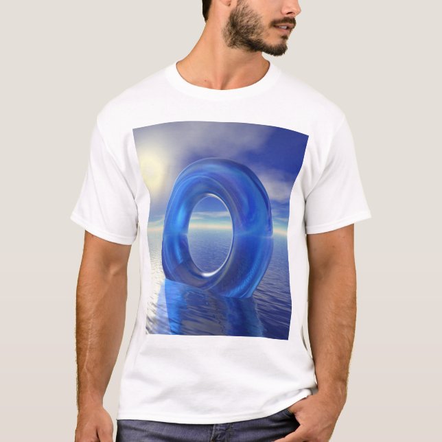 Blaue Reflektionen T-Shirt (Vorderseite)