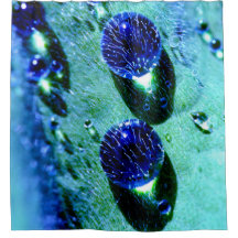 Blaue Regentropfen Wasserperlen, Tube