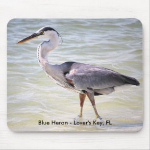 blaue Reiher Liebhaber befestigen FL, blauen Mousepad
