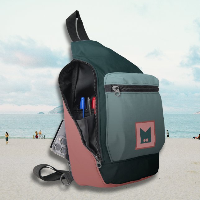 Blaue Reise-Sportart ohne Schwanzfläche Ganzkörper Crossbody Bag (Von Creator hochgeladen)